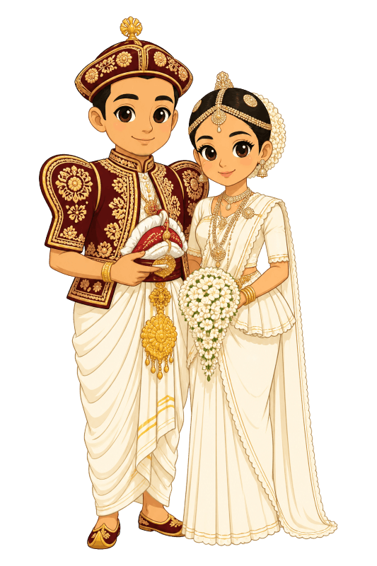 Kandyan Bride and Groom